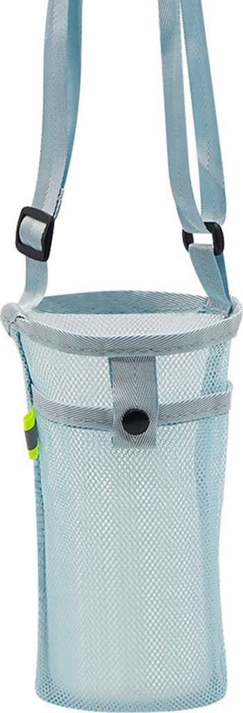 Wasserflaschentasche mit Riemen, Netz-Wasserflaschenhalter, Umhängetasche, verstellbarer Wasserflaschenträger für Spaziergänge, Sport, Wandern,...