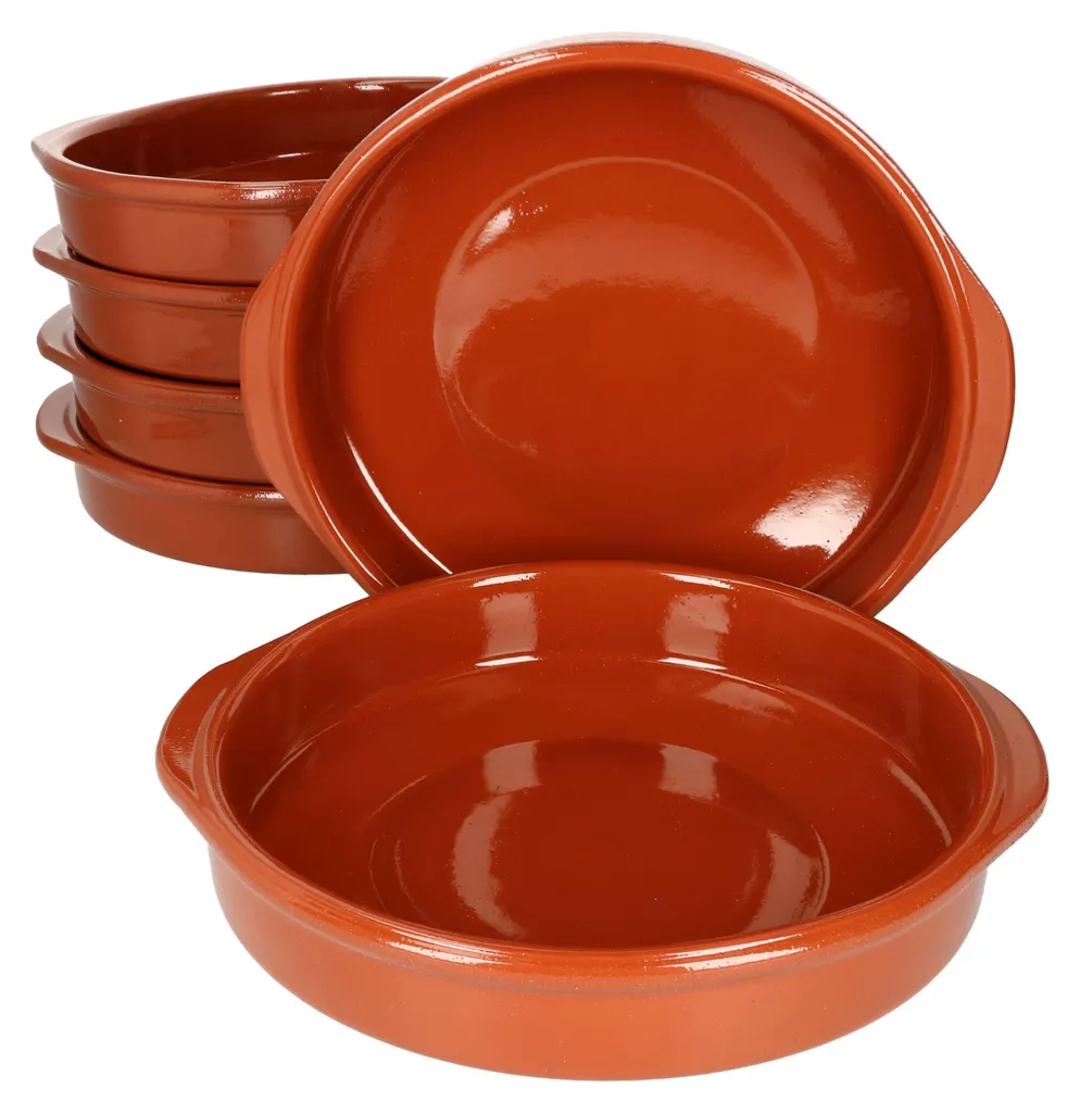 Set 6 Tegami in Terracotta Bernd 25,5cm - Ideale Tapas e Forno