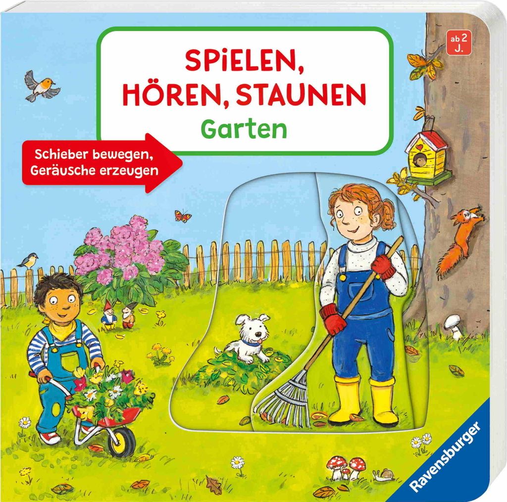 Ravensburger Buch Pappbilderbuch Spielen, Hören, Staunen Garten 42001