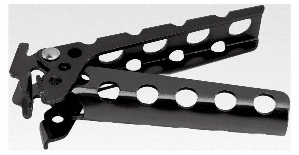 Anti-Verbrühungs-Hot Pot Pan Bowl Gripper aus Aluminiumlegierung, tragbarer Halter für Grill und Hausmannskost (GRAU)