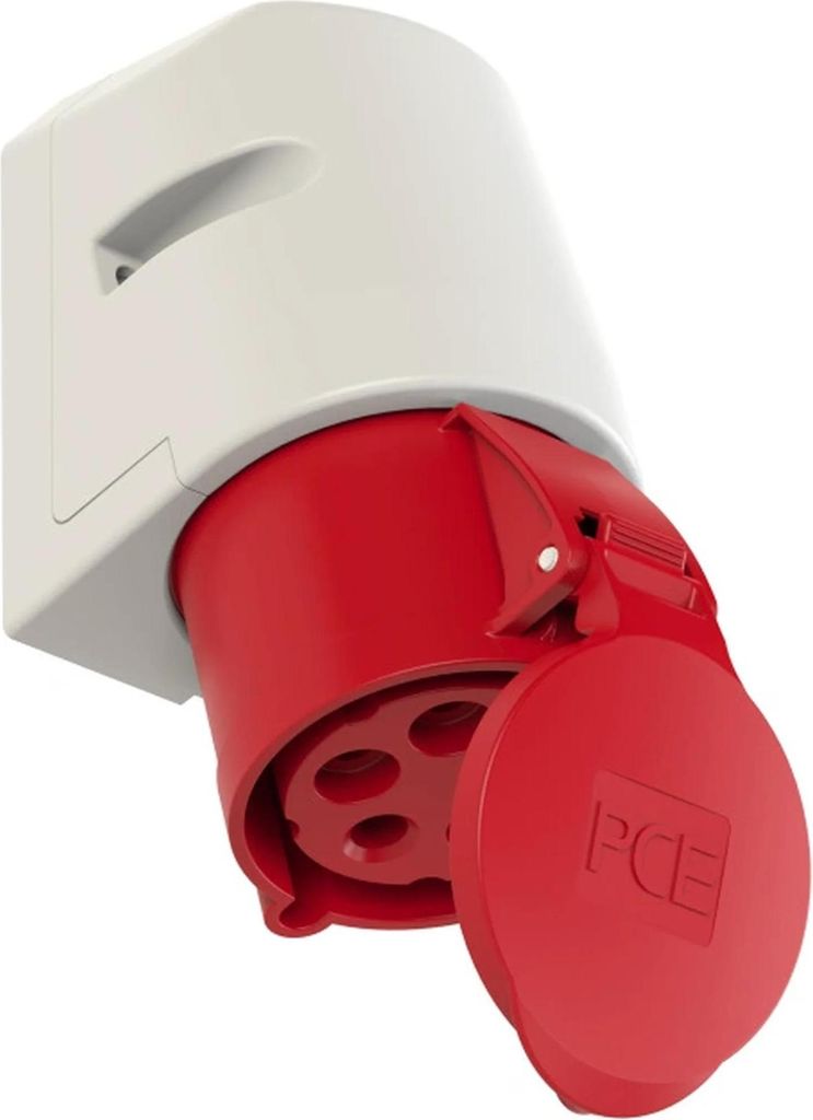 PC ELECTRIC CEE Wandsteckdose, 32A, 5p, 6h, IP44, 1 Stk. Produktbild 