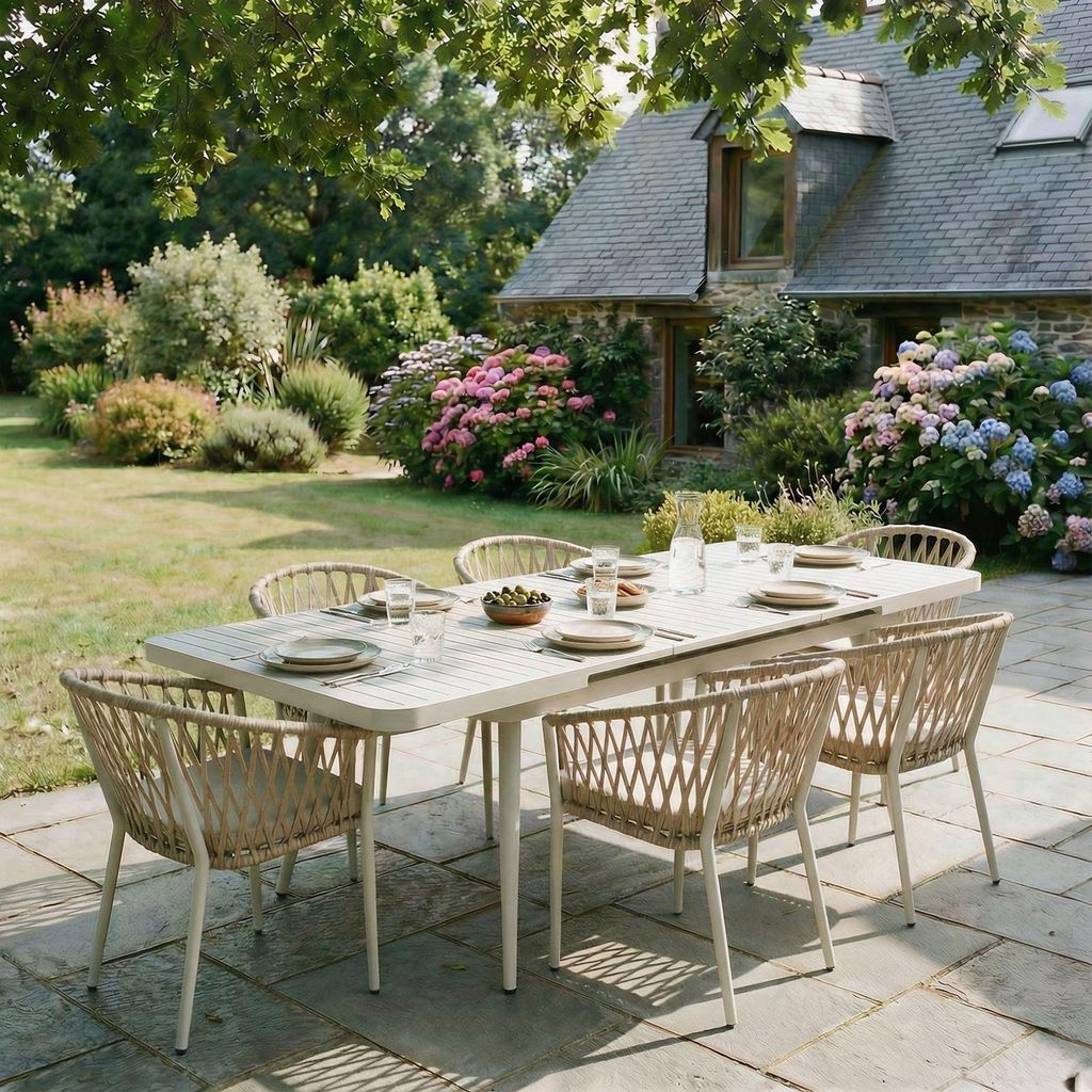 Gartenmöbel Set SUNNY mit 1 ausziehbaren Esstisch und 6 Produktbild 