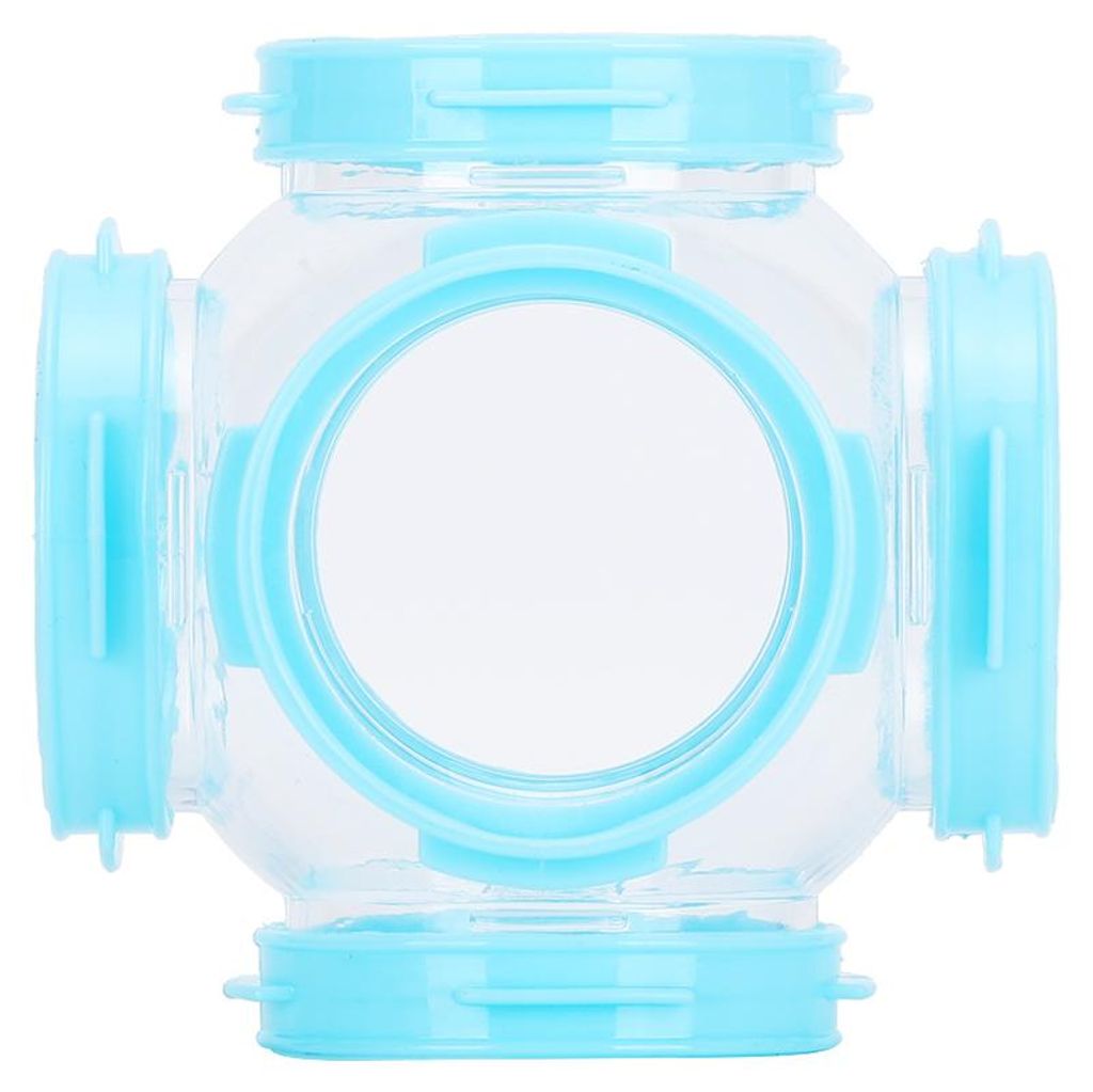 2 Stücke Hamster Externe DIY Pipeline Tunnel Armaturen Rohr Übungskäfig Trainingslinie ZubehörBlau