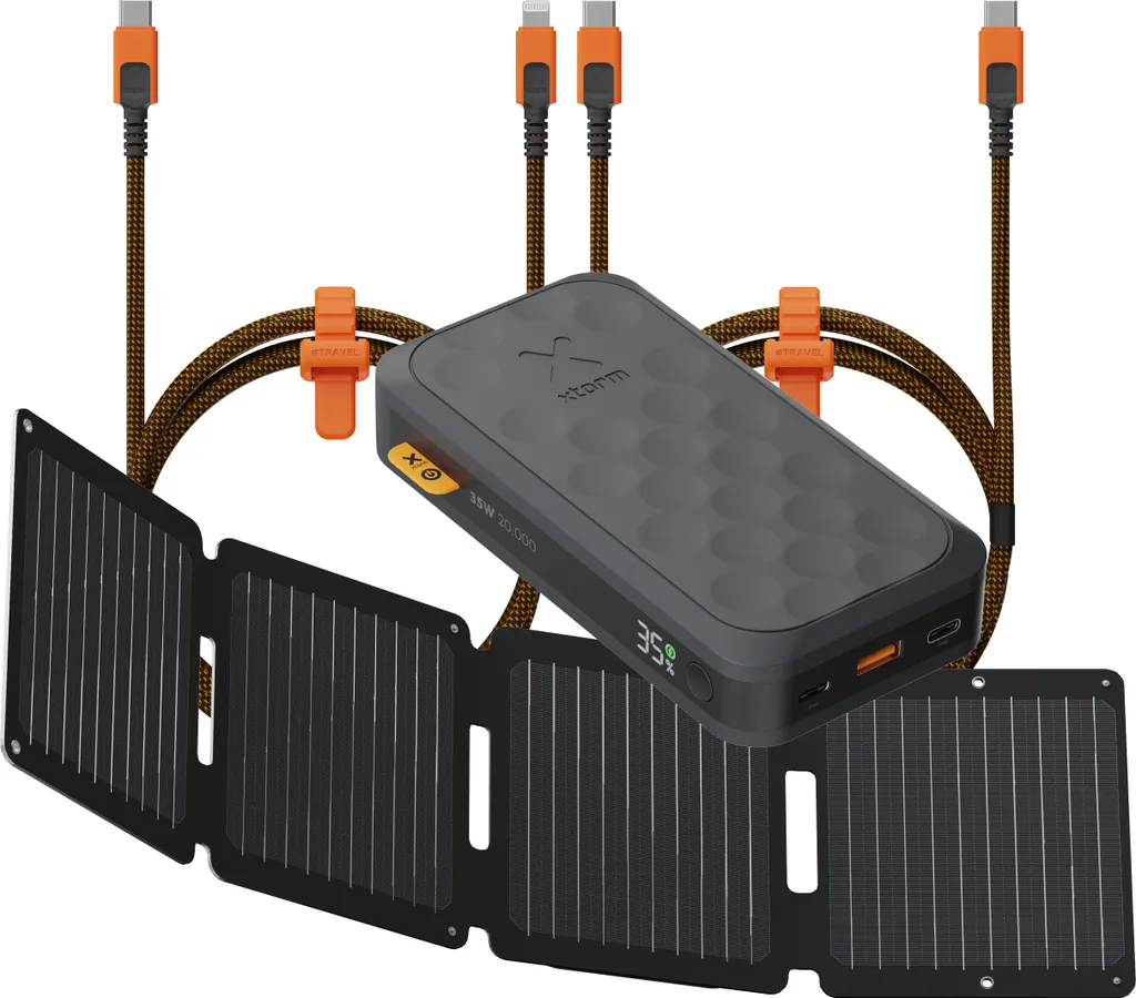 Plus de Panne de Batterie : Kit Solaire Xtorm 28W avec Powerbank 20000mAh