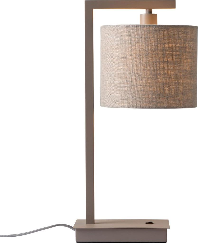 it's about RoMi - Tischleuchte Boston - Braun - 17x18x44cm Tischlampe - Nachttischlampe, Wohnzimmer, Schlafzimmer