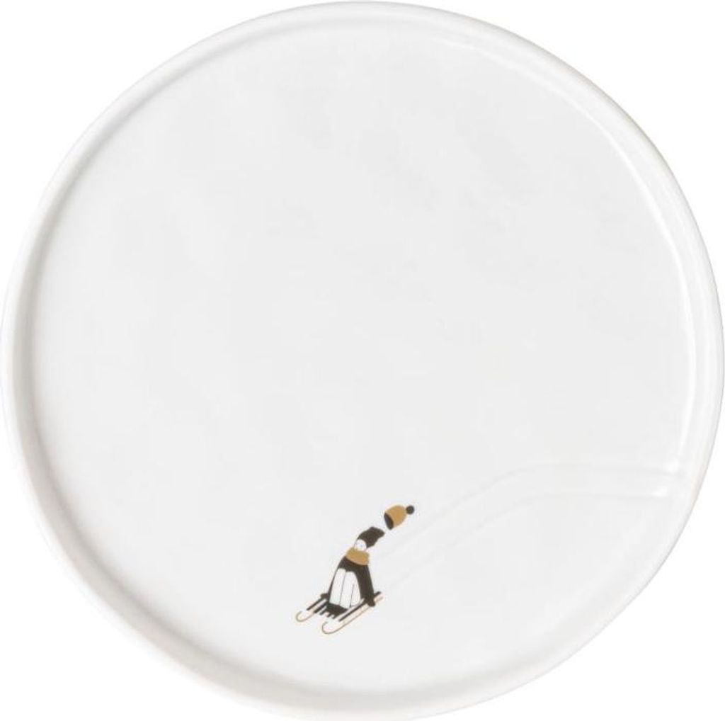 Räder Schneetag Teller Goldkufen D.15cm, H.1,2cm