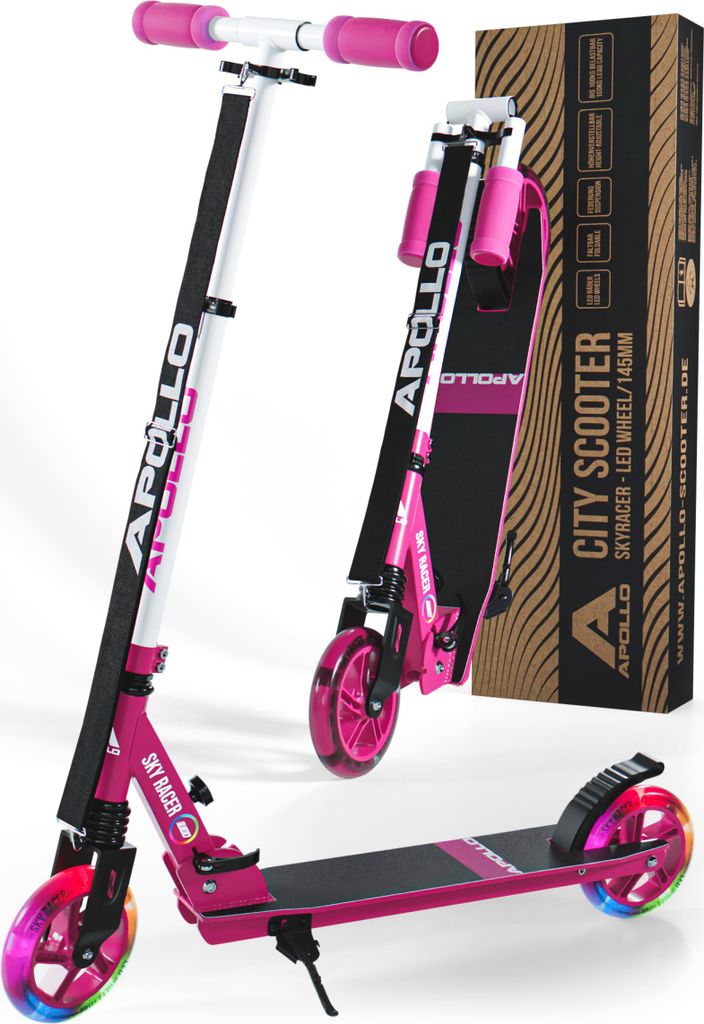 Scooter de ville pliant Apollo 'Skyracer' 145mm avec guidon Image du produit 