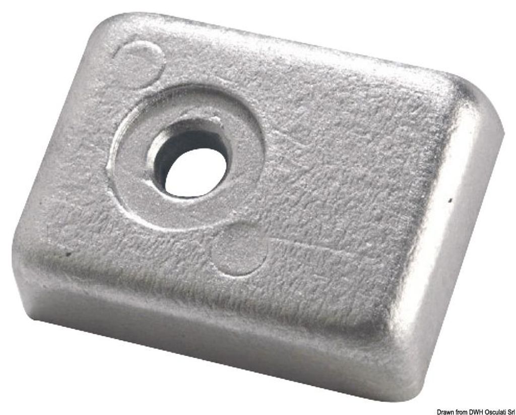 Magnesium Bein Anode Platte für 40/50 HP 4-stoke Osculati 43.903.22