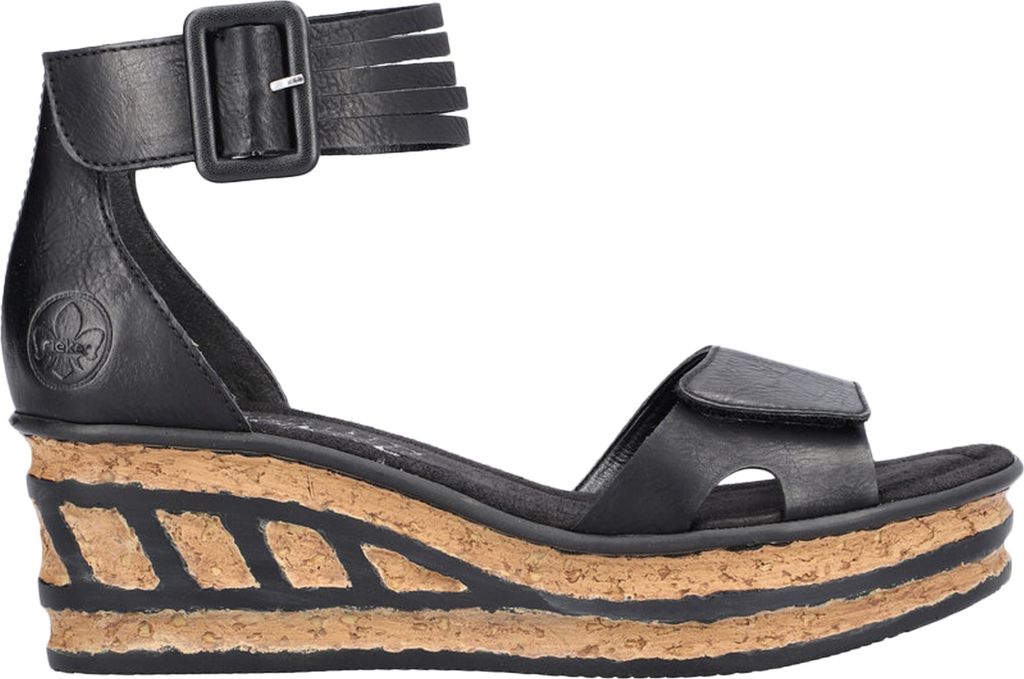 Rieker Damen  Sandalen & Sandaletten schwarz Gr. 38 Produktbild 
