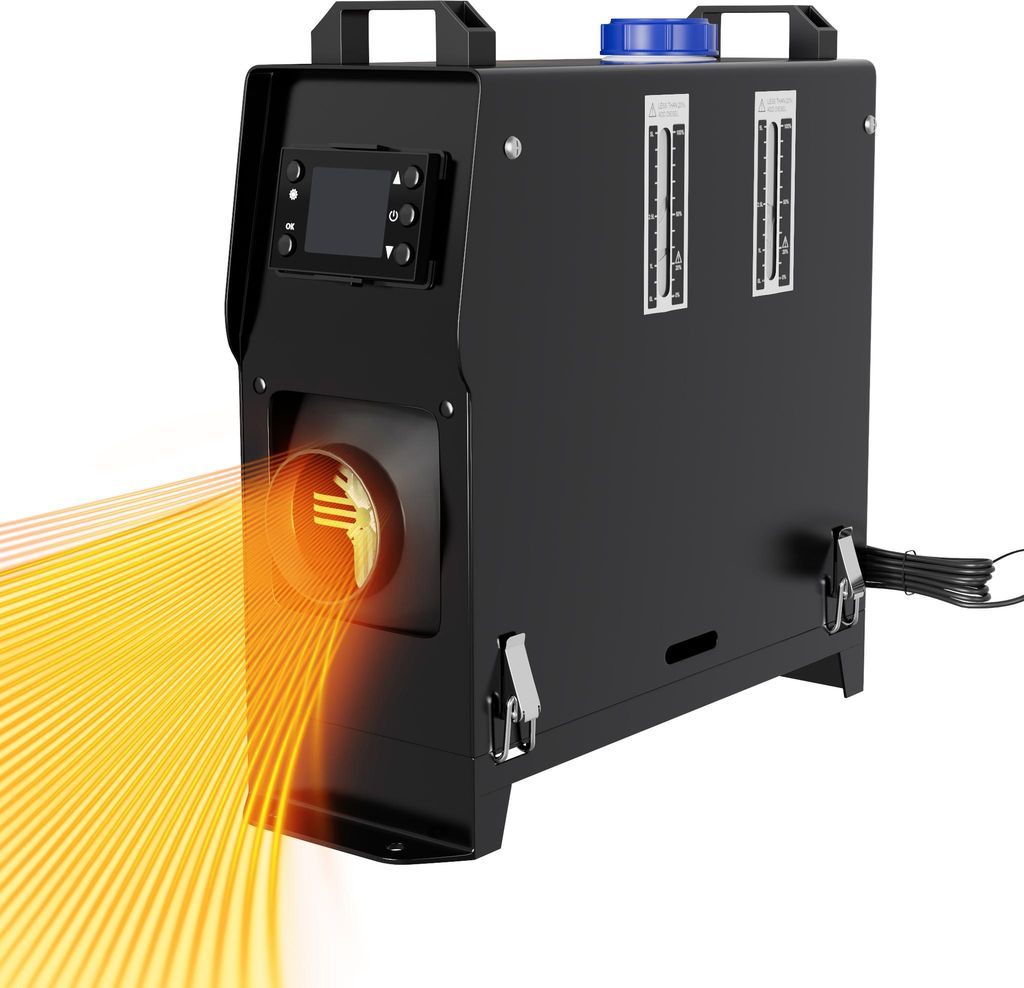 YUENFONG Dieselheizung 12V Standheizung 8KW Diesel-Lüfterheizer Raumheizung, mit LCD Monitor, für Innenräume wie Campingplätze, Werkstätten, L...