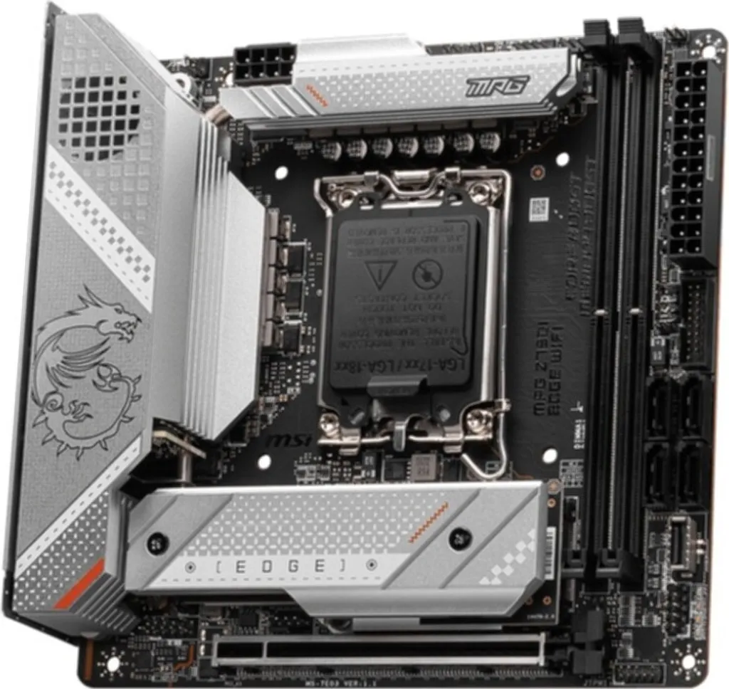 MSI MPG Z790I EDGE WIFI Carte Mère Z790 Anti-Surchauffe pour Boîtier ITX - 4