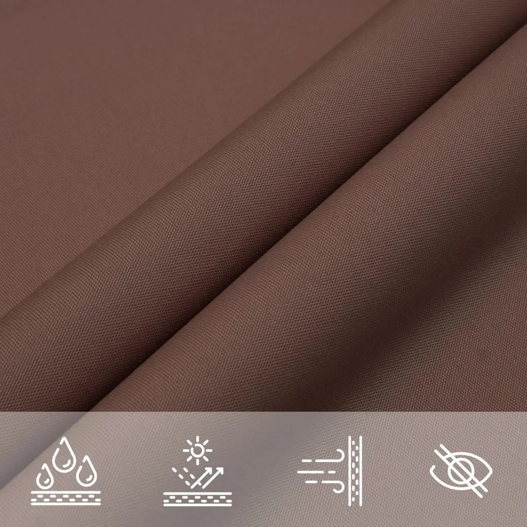 The Living Store Tenda da sole in tessuto Oxford Square 3,6x3,6 m Brown - 10