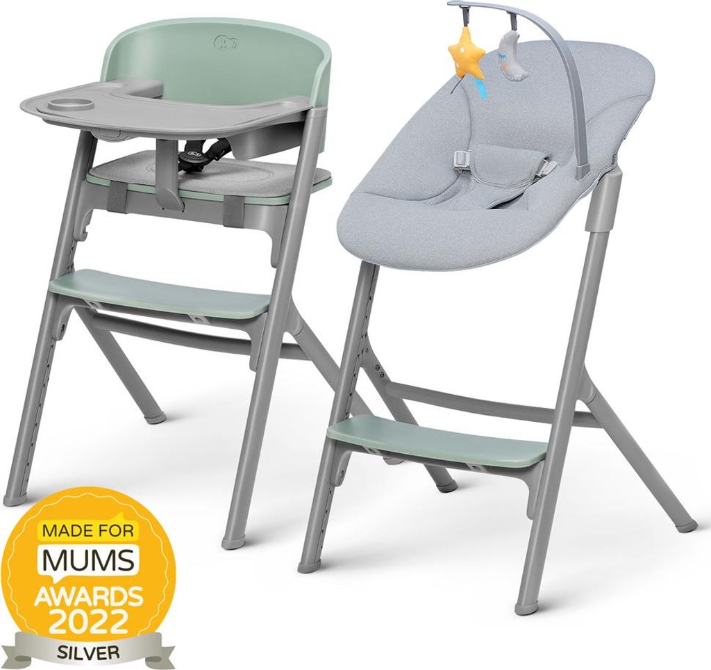 KINDERKRAFT SELECT Set sedia da pranzo Livy verde oliva + Immagine del prodotto 