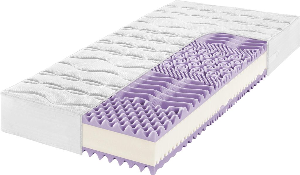 FRANKENSTOLZ Allergo KS Antibac 7-Zonen Schaumkern Matratze 24 cm : Größe - 90x190 cm, Härtegrad - H3