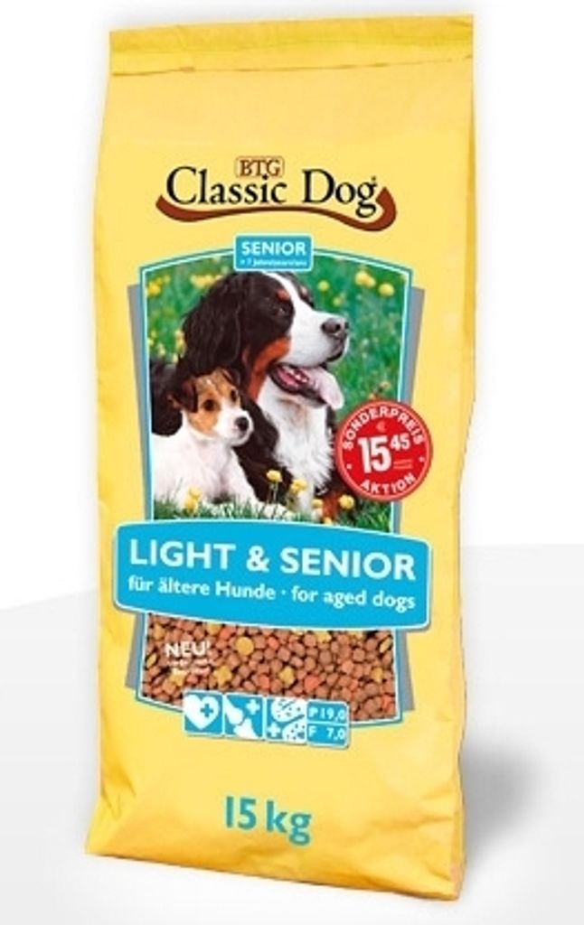 Classic Dog Light & Senior 15kg Produktbild 