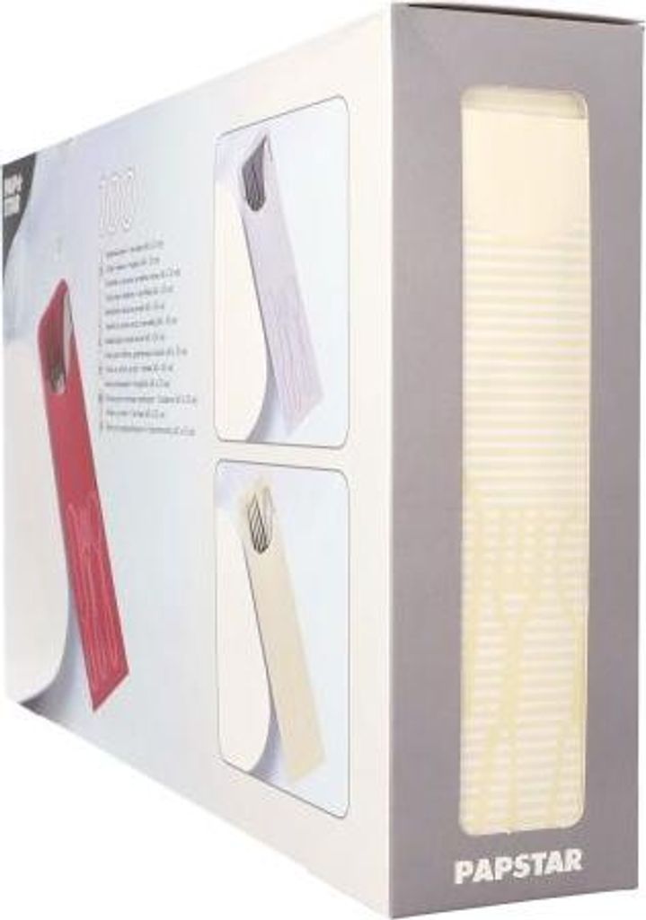 Bestecktaschen 23,5 cm x 7,3 cm creme inklusive farbiger Produktbild 