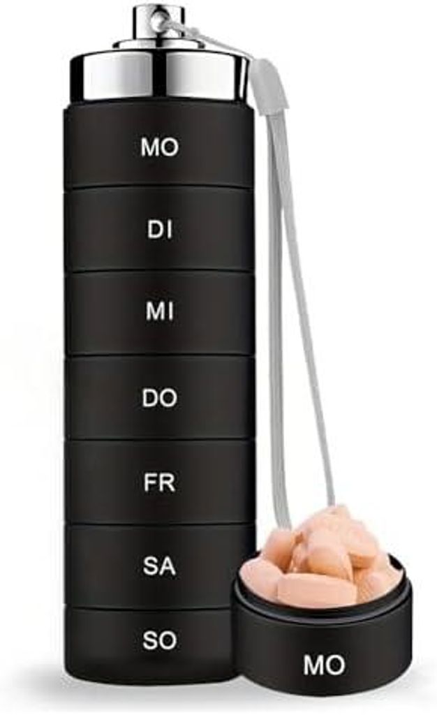 Medikamentenbox 7 Tage Große Fächer, 2026 Neu Tablettenbox, Produktbild 