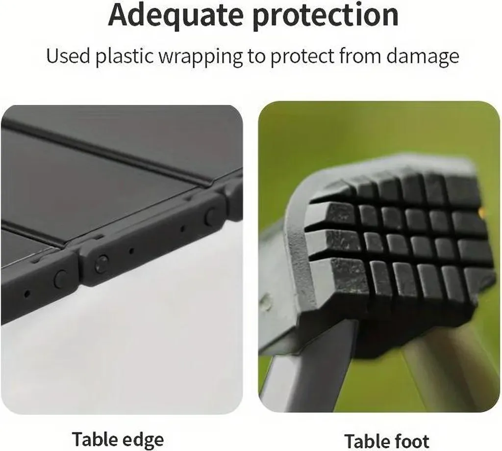 Table pliante solide en métal : la solution stable pour camping et jardin - 9