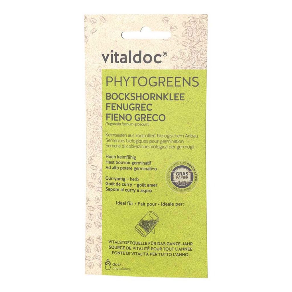 vitaldoc® PHYTOGREENS Keimsaat - Bockshornklee 50g Produktbild 
