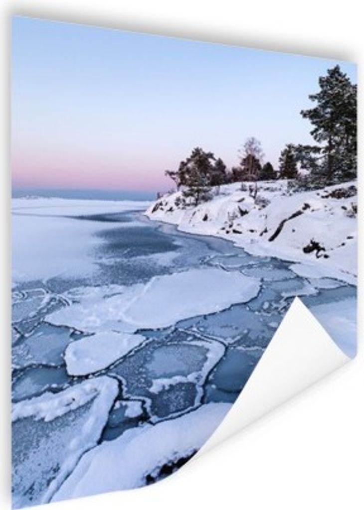 MuchoWow Poster Meer - Eis - Schnee 30x40 cm - Wandplakat - Poster Kinderzimmer