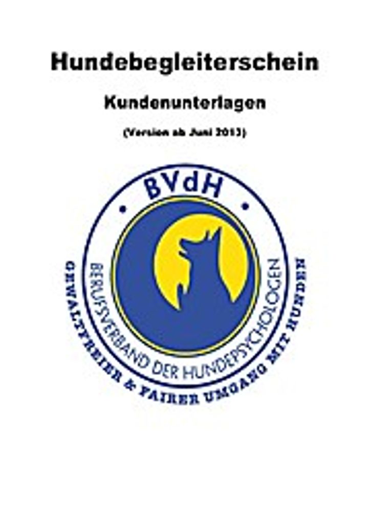 Hundebegleiterschein BVdH