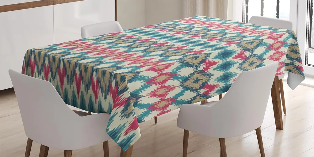 Tovaglia Ikat ABAKUHAUS 140x240 - Boho Chic per Tavola Etnica