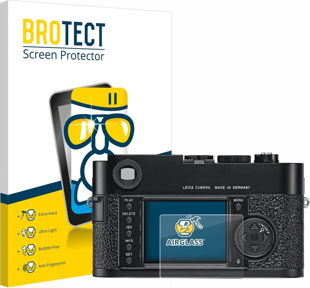 BROTECT Schutzglas für Leica M9 Schutzfolie Panzer Folie Glas Display Schutz klar