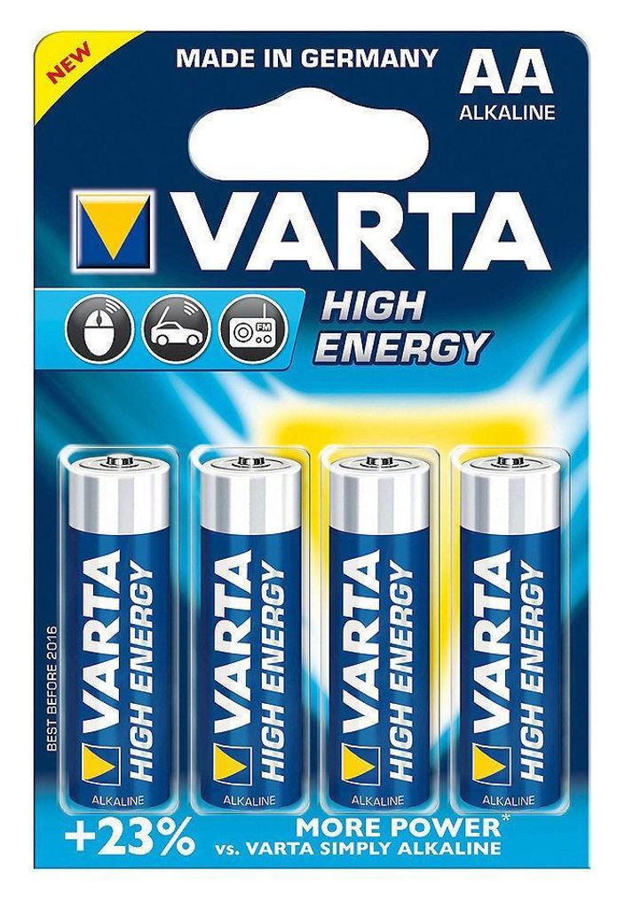 Varta 1x4 High Energy AA LR 6 - Einwegbatterie - AA - Produktbild 