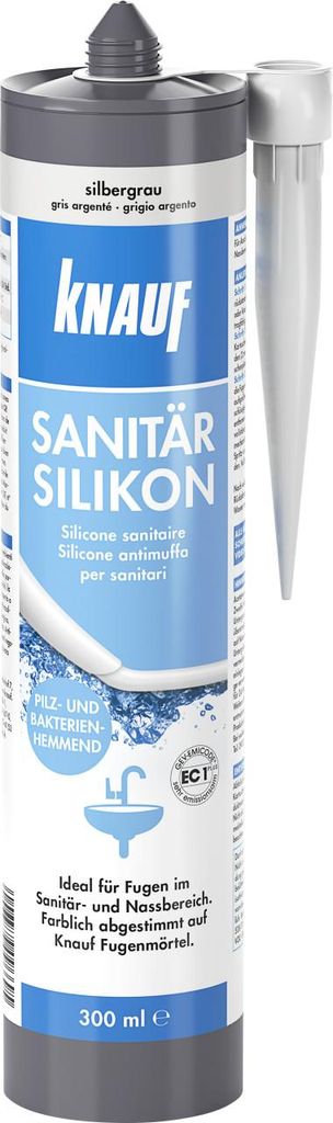Knauf Sanitär-Silikon 300 ml silbergrau Produktbild 