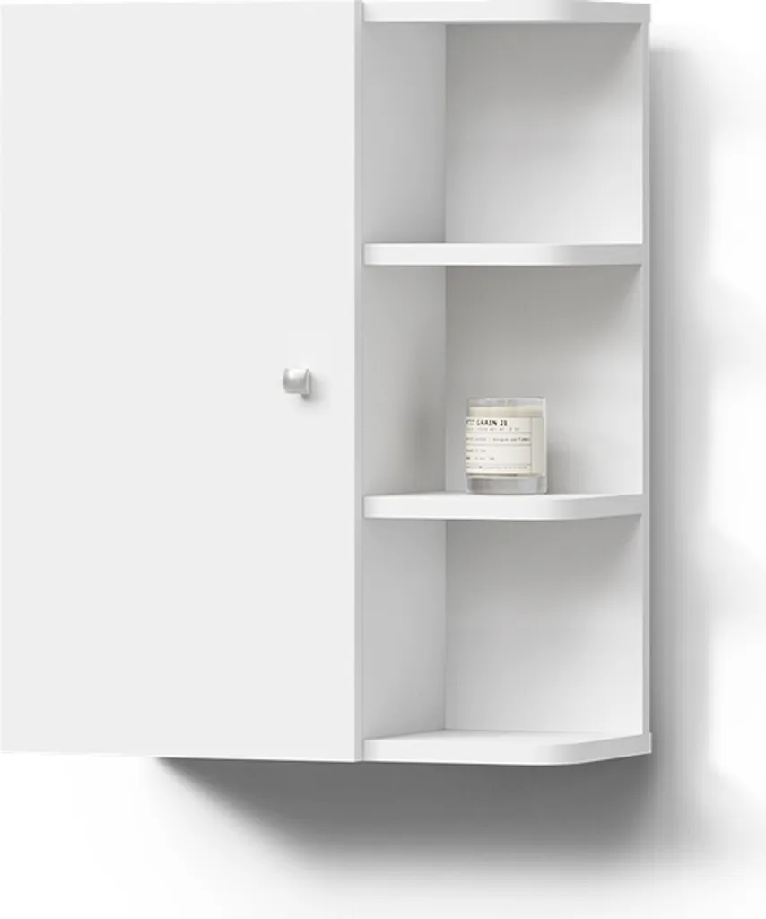 Livinity Mobile bagno Fucino, 47.2 x 59.2 cm, Bianco/Bianco