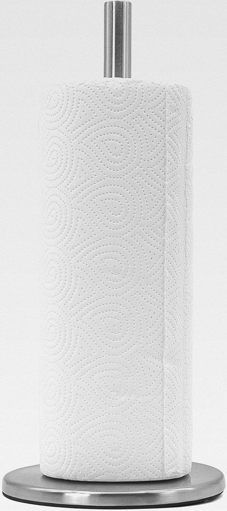 Küchenrollenhalter Ständer Papier Rollenhalter Küchentuchständer Küchentuchständer Küchenrolle Halter ca. Ø 15 x H34cm Edelstahl