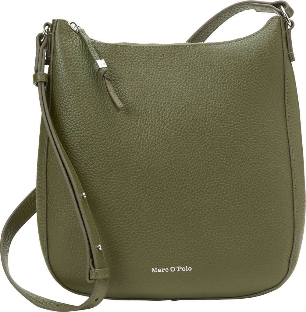 Marc O'Polo Leder Umhängetasche Cilla Crossbody Bag Cedar Green tannengrün