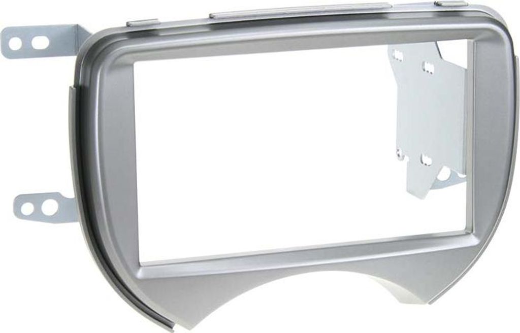 2-DIN Radioblende Nissan Micra (K13) 2011->08/2013 silber