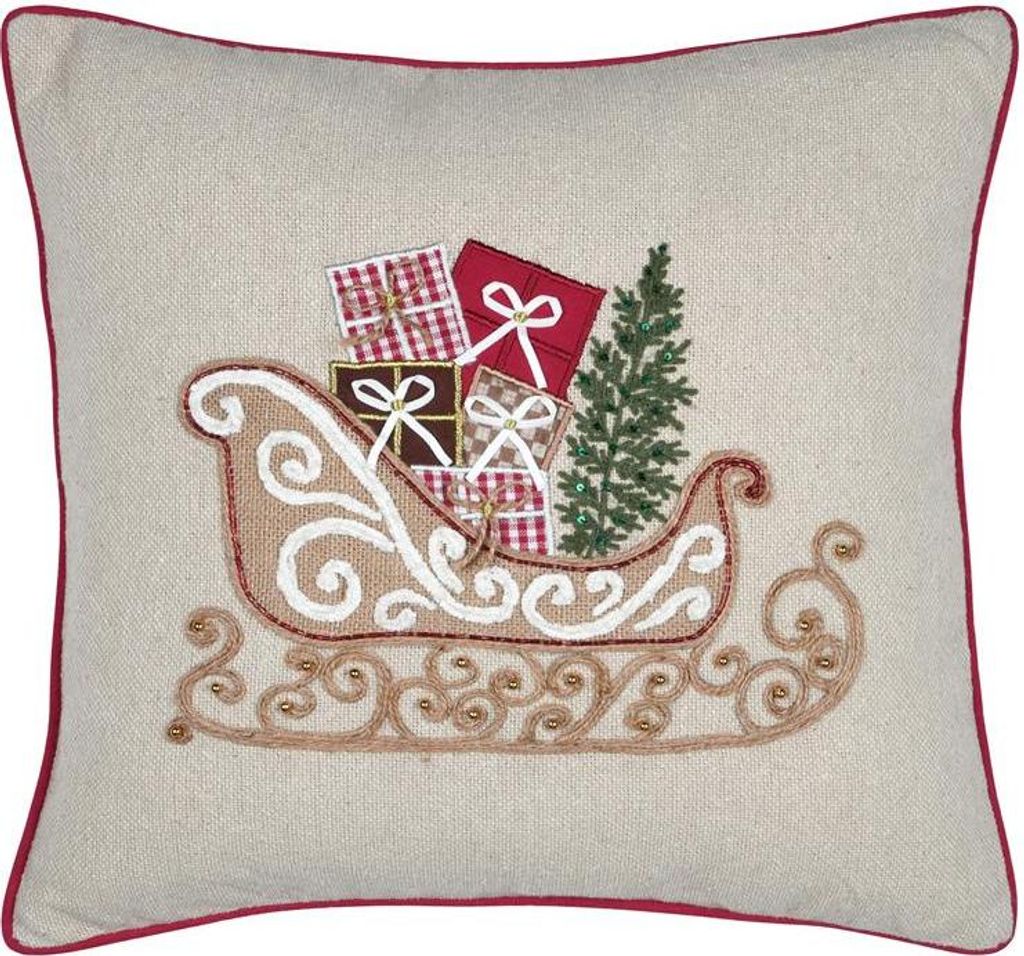 Weihnachtskissen mit Print, 45 × 45 cm