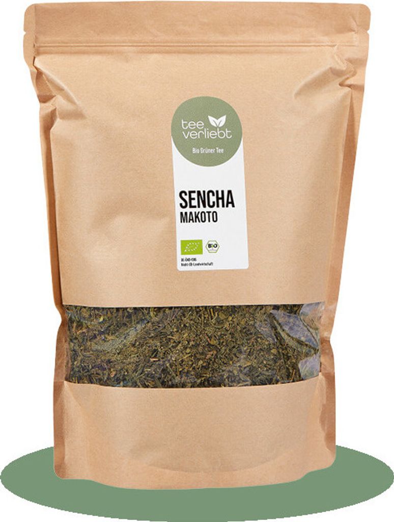 teeverliebt - Sencha Makoto  loser Grüntee | 1kg Produktbild 