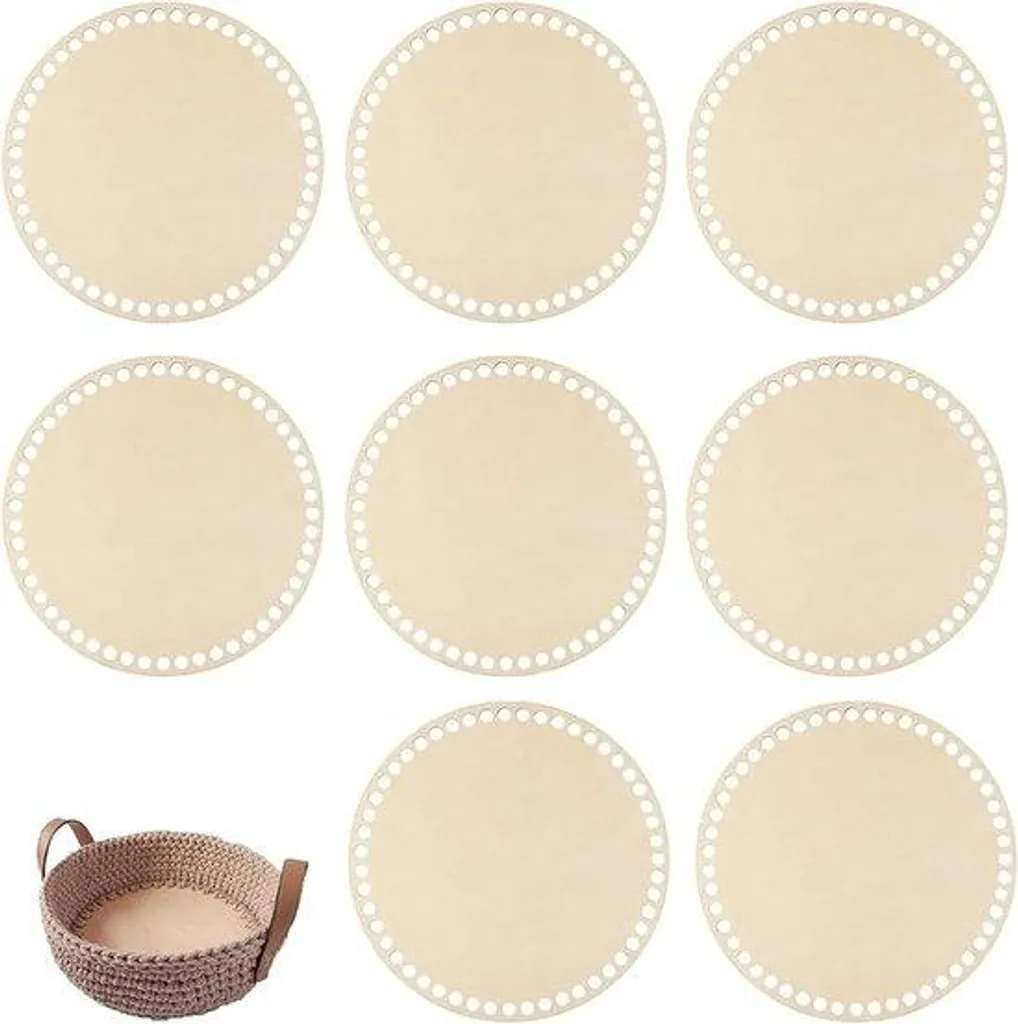 Kit plateau bois pour créer des paniers au crochet et loisirs créatifs