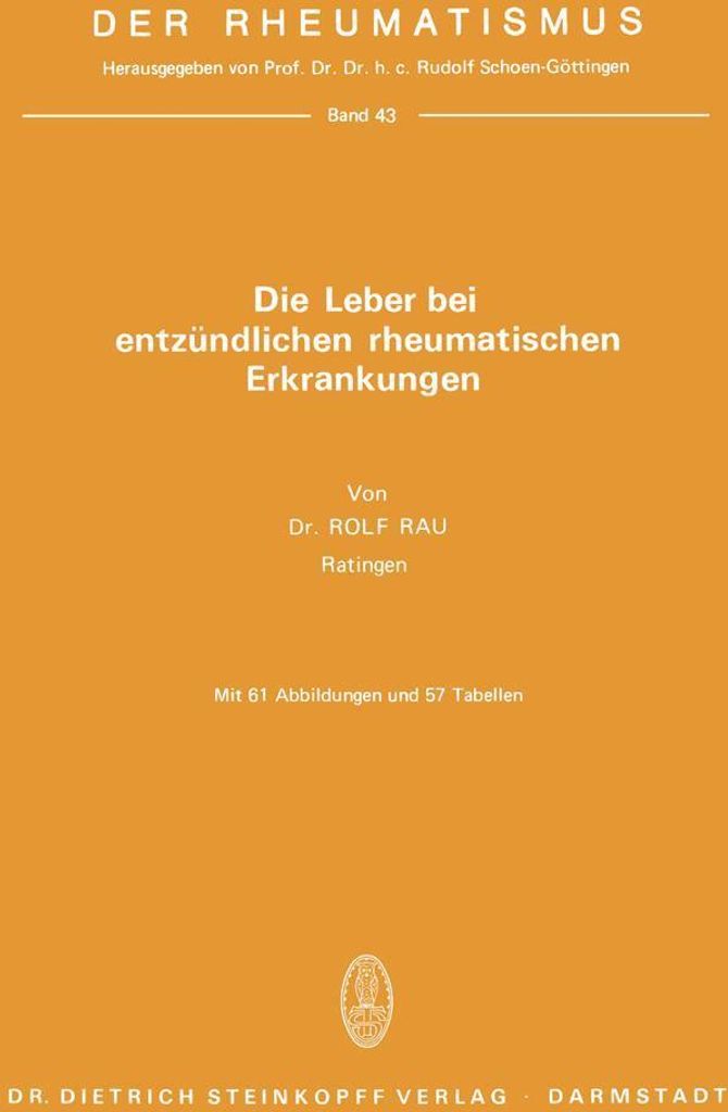 Die Leber Bei Entzündlichen Rheumatischen Erkrankungen