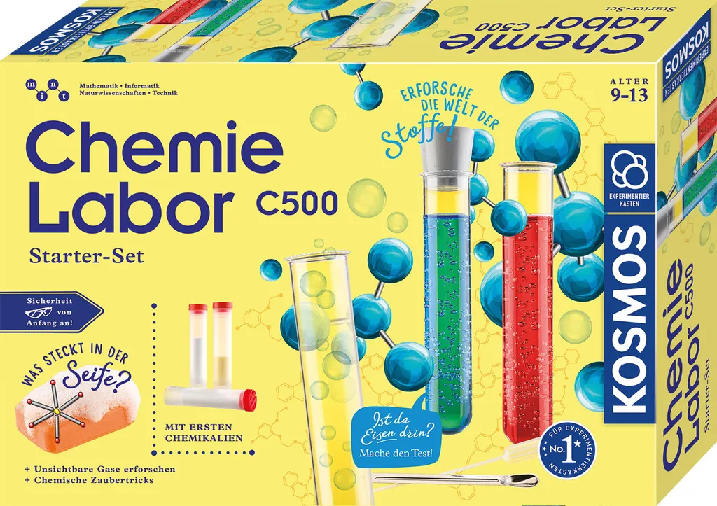 Réussir ses expériences : le Laboratoire de chimie Kosmos C500 sûr