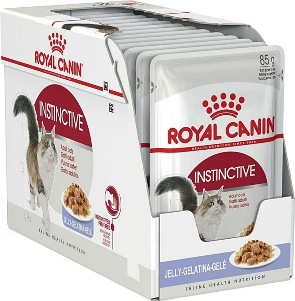ROYAL CANIN FHN Instinctive in Jelly - Nassfutter für ausgewachsene Katzen - 12x85g