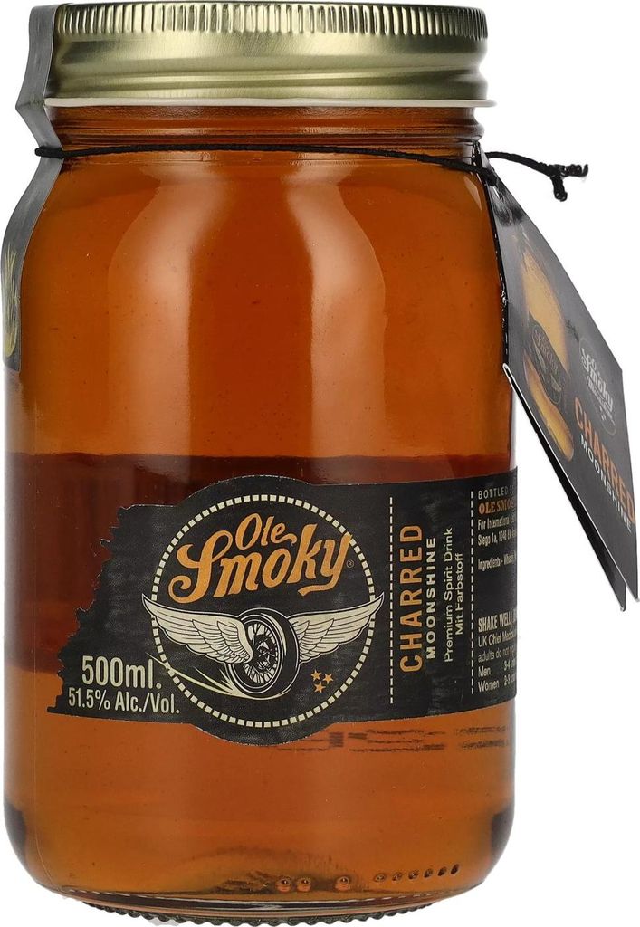 Ole Smoky Tennessee Moonshine CHARRED 51,5% Vol. 0,5l Produktbild 