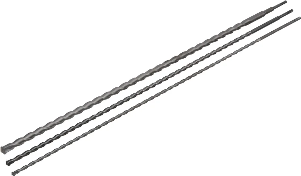 Foret SDS pour traverser mur en pierre kit de 3 forets de 1m Avit
