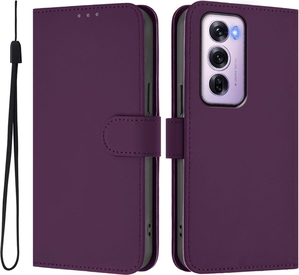 Mobigear Urban Wallet OPPO Reno 12 Pro Hülle Klapphülle Geldbörse - Lila
