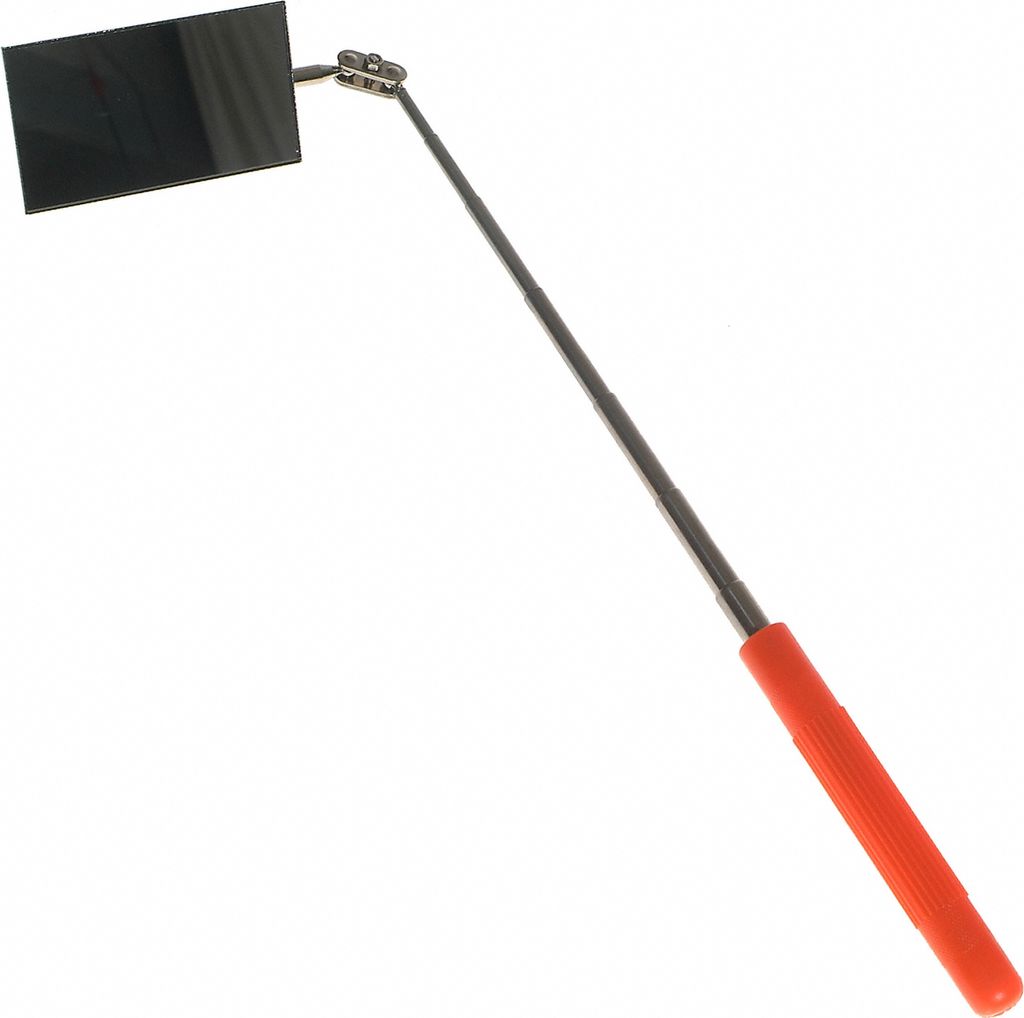 Teleskop-Spiegel Inspektionsspiegel Kontrollspiegel 90x50 mm Gesamlänge 97 cm ES