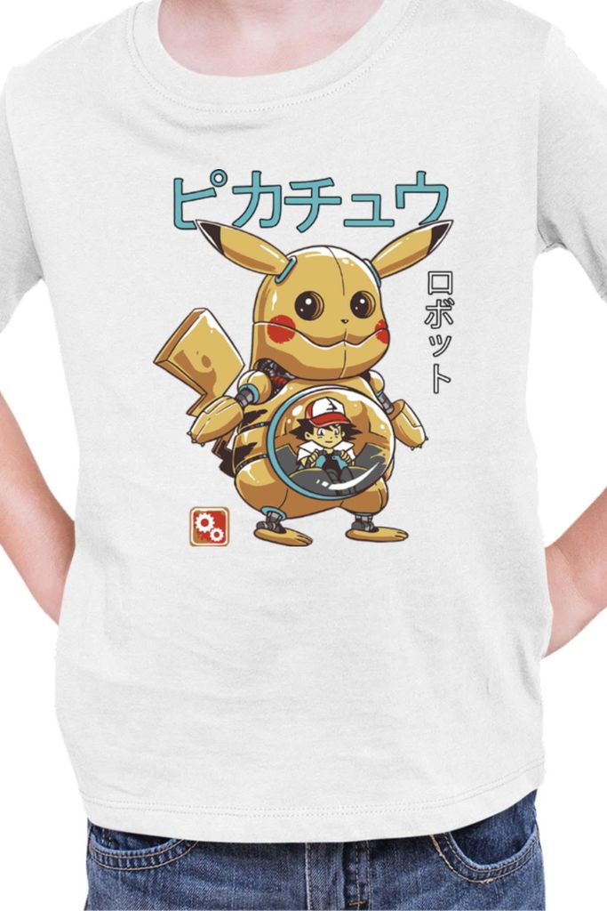 Kinder T-Shirt Japan Manga Anime Comics Pokemon 042, / Weiß