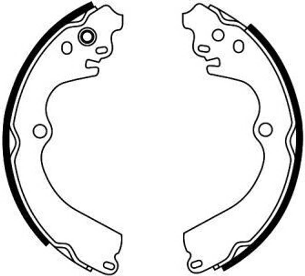 ABE Bremsbackensatz Trommelbremse Hinten für SUBARU FORESTER (SG) C07009ABE