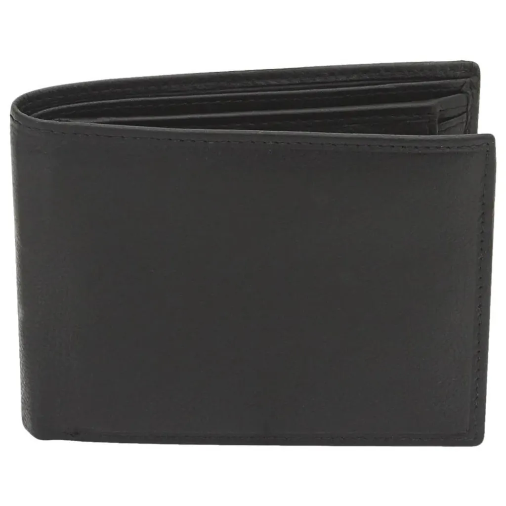 Friedrich Lederwaren Secret Line Pochette à Billets en Cuir Nappa Noir