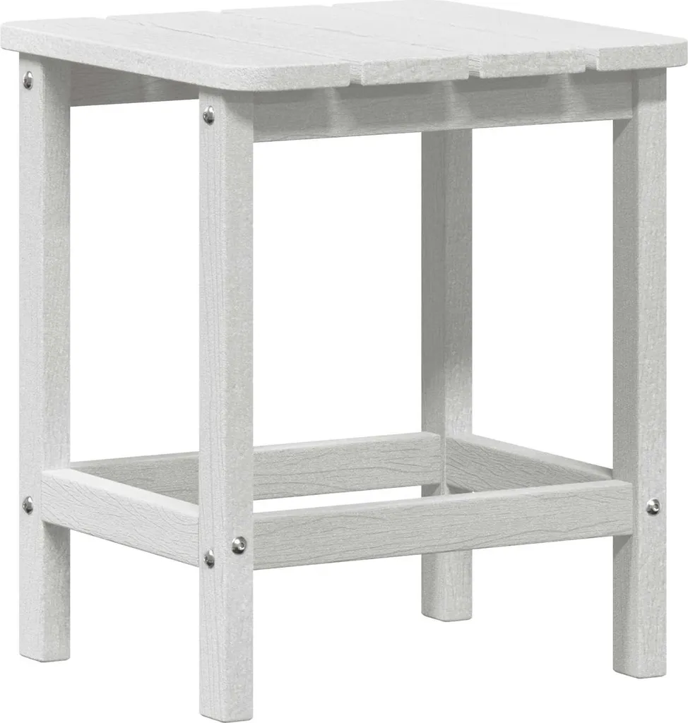 Tavolino Tecnico Polietilene 38x38x46 cm Bianco | Outdoor Pro