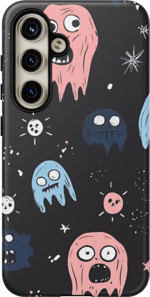 Verspielte Geister im Pastell-Look – Hülle Kompatibel mit Samsung Galaxy S24