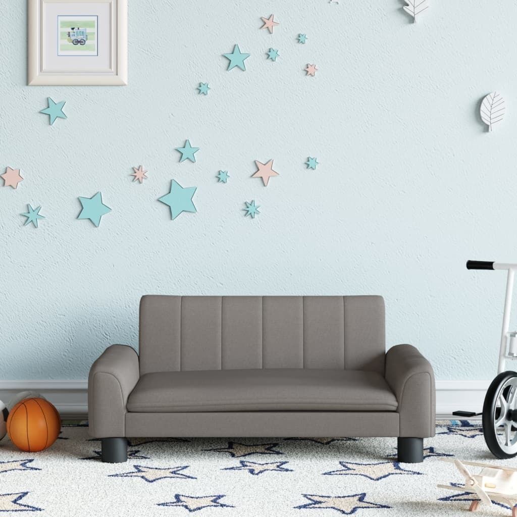 "2026 Promotion" Kindersofa Taupe 70x45x30 cm Stoff - Kindersofas CC10328