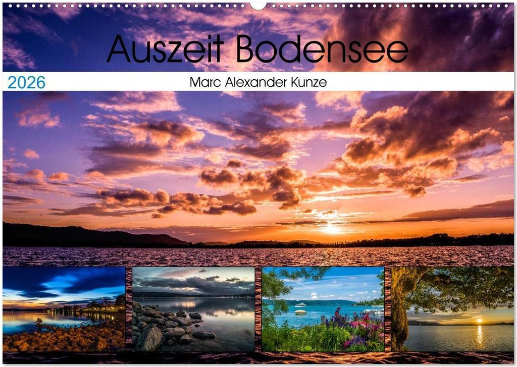 Auszeit Bodensee (Wandkalender 2026 DIN A2 quer), CALVENDO Monatskalender